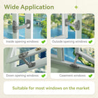 Updated Baby Window Safety Lock, Childproof Window Restrictor for UPVC, Adjustable Winodw Guard for Wooden, Metal Frames