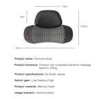 Electric Neck Massager Pillow Cervical Stretcher Heating Vibration Massage Back Traction Orthopedic Sleeping Pillows Support
