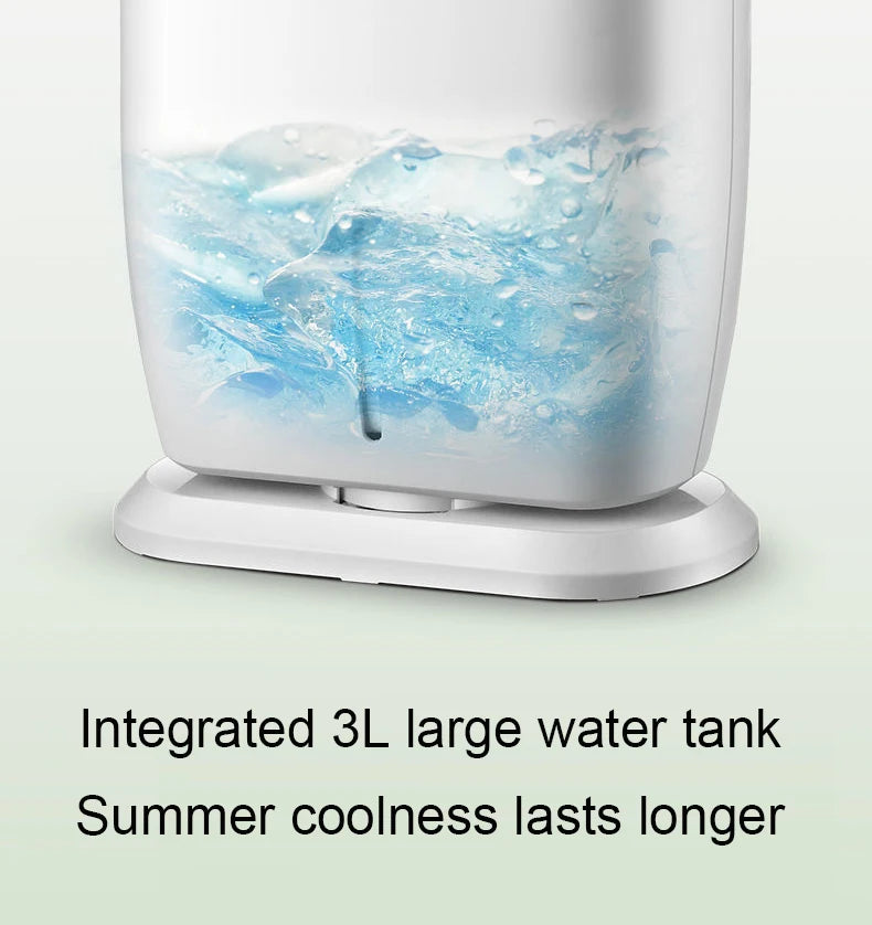 Water-Cooled Air Conditioning Fan Chiller Leafless Electric Refrigeration Cooling Remote Timer Humidifier Conditioner Cooler  EU