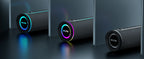 MLOVE E80 Portable Bluetooth Speaker – Powerful Dual Sound, Colorful RGB Lighting, Fully Waterproof (IPX7), TWS Enabled