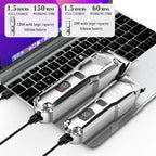 HATTEKER Professional Hair Clipper for Men Cordless Metal Barber Clipper and Trimmer Set Clipper for Hair Cutting Kit