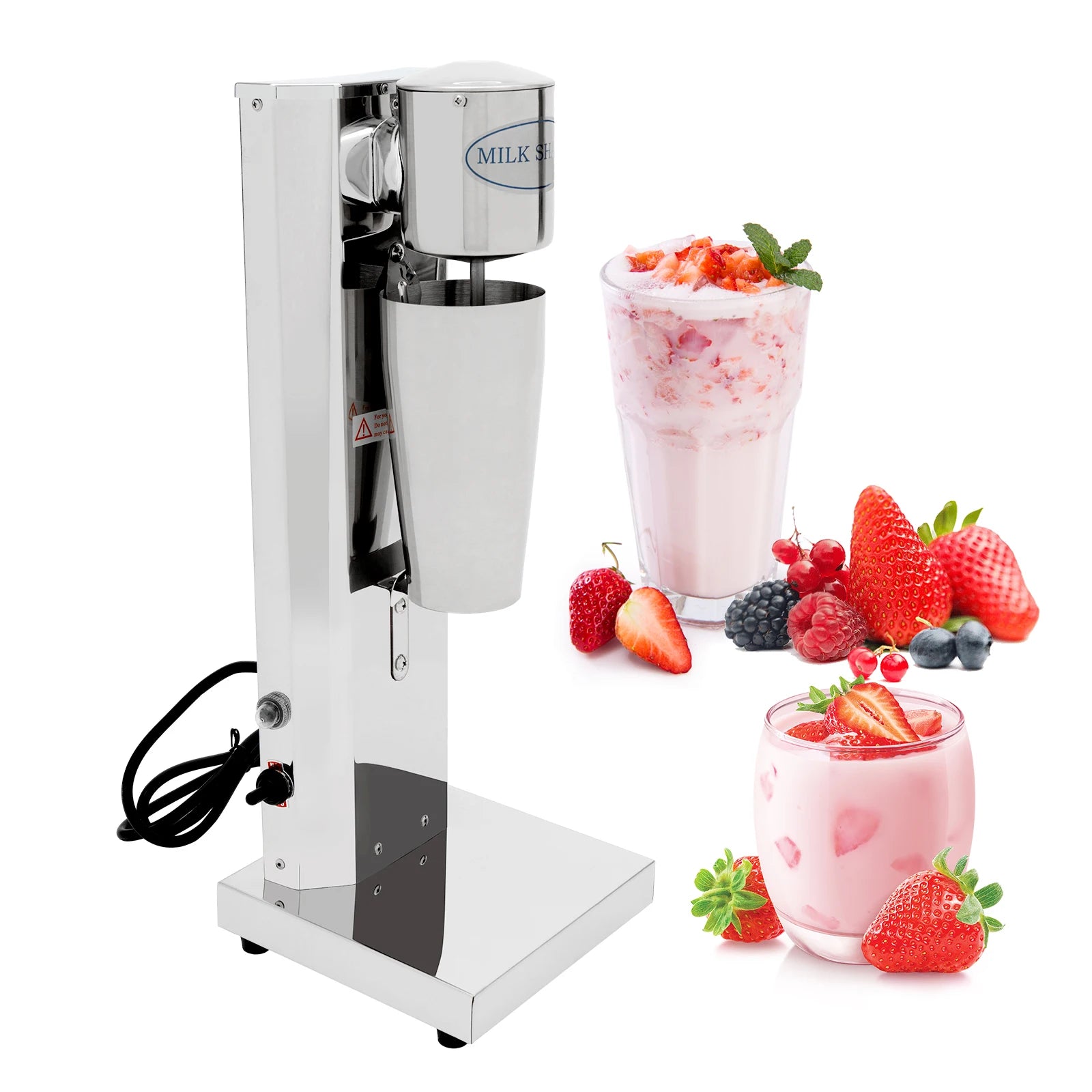 180W 650ML Commercial Milk Shake Machine Stainless Steel Milkshaker Machine 18000rpm Milk Cream Mixer Main image