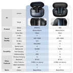 Baseus EP10 Pro ANC Earbuds Wireless Bluetooth 6.0 Earphones 50dB Realtime Adaptive Headphones 6 Mic Hi-Res LDAC IP55  Ear buds