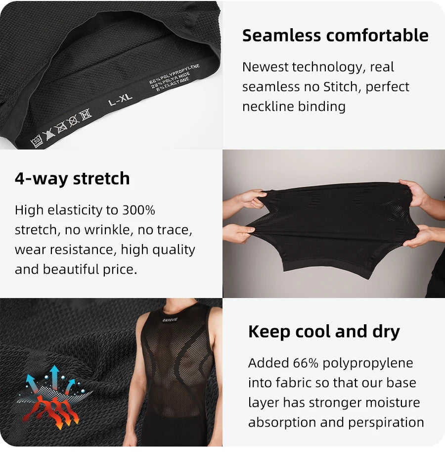 DAREVIE Cycling First Layer Man Compression Seamless Women Bicycle Cycling Inner Sports First Layer Undershirt Bike Base Layer
