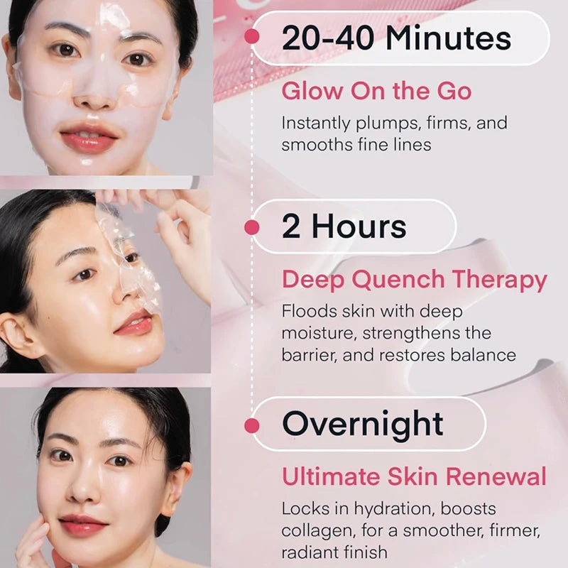 Overnight Collagen Mask Deep Anti Wrinkle Salmon DNA PDRN Glass Glow Skin Face Mask Lift Firm Improve Elasticity korean Skincare