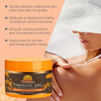 Body Tanning Gel Hydrating Lasting Natural Bronzing Soothe Drying Even Skin Tone Accelerate Dark Skin Sun Tanning Body Cream