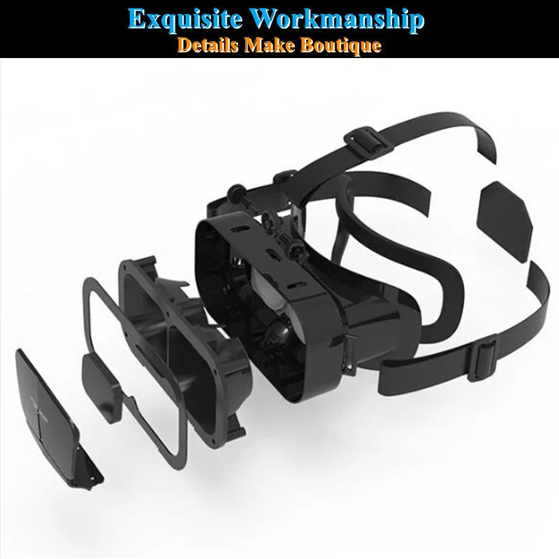Shinecon Viar Virtual Reality VR Glasses Headset 3D Device Helmet Goggles Lenses For Smartphone Smart Phone Game Cell Mobile Set