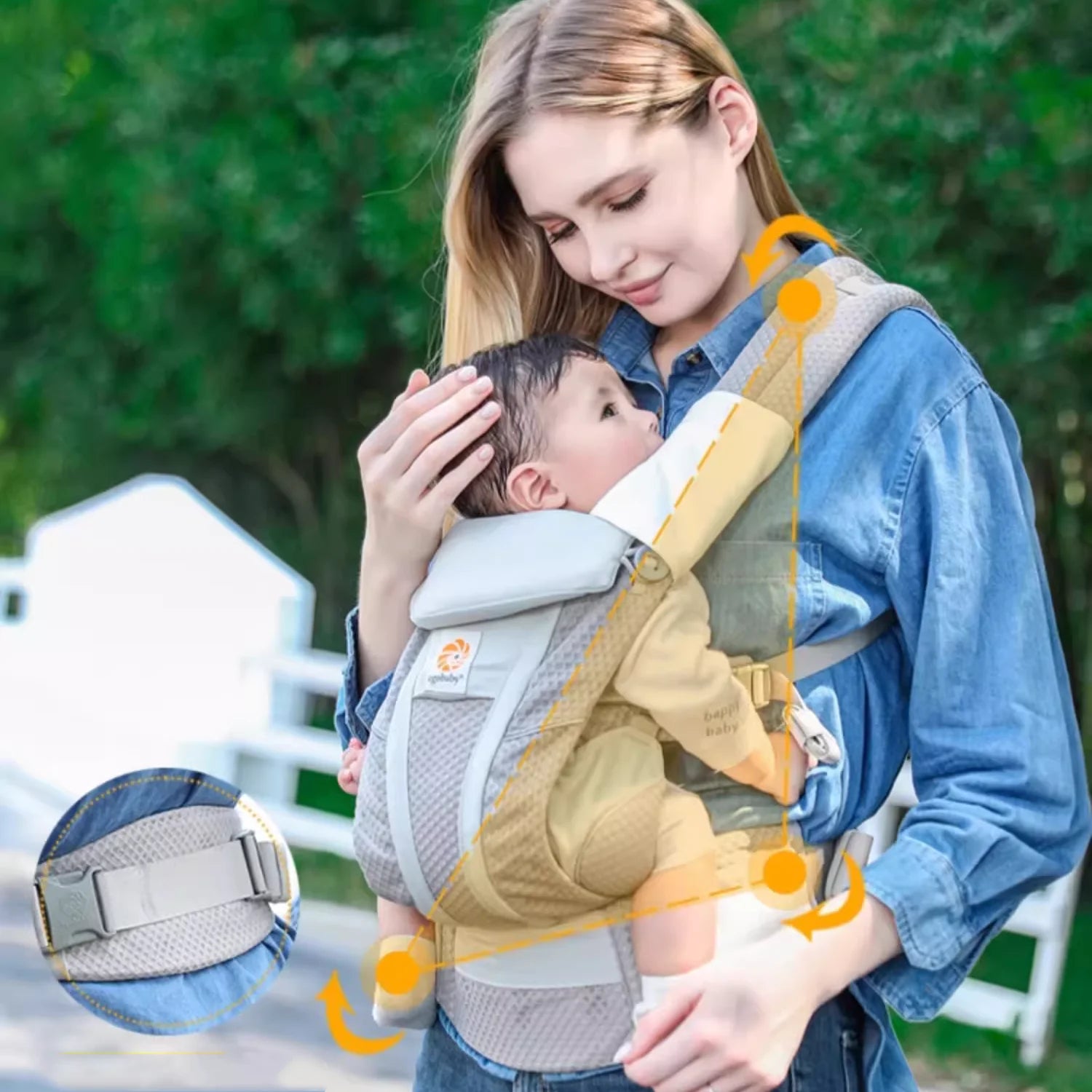 Baby Carrier Cotton Ergonomic Backpacks Holder Shoulder Waist Belt Sling Toddler Outdoor Holding Front and Back Universal