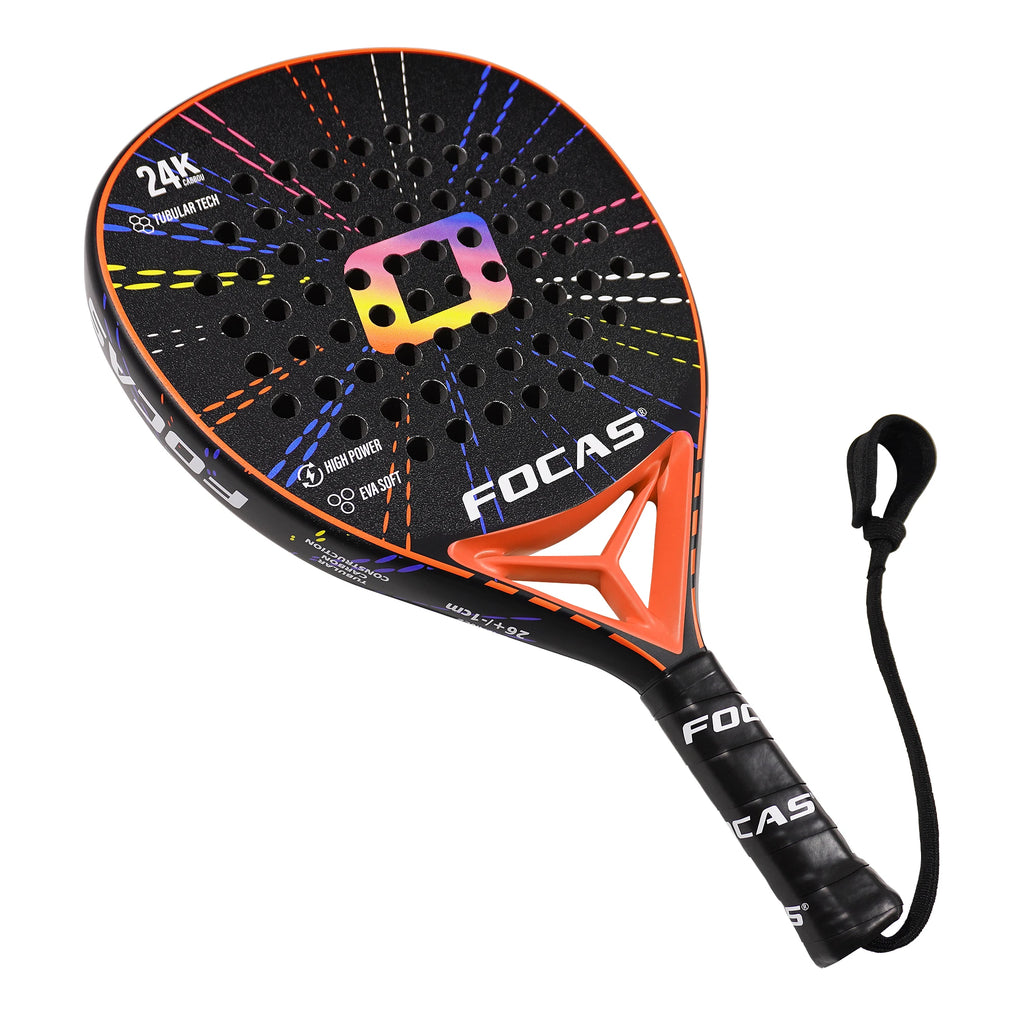 FOCAS 2026 Padel 24K carbon fiber plate tennis racket surface treatment