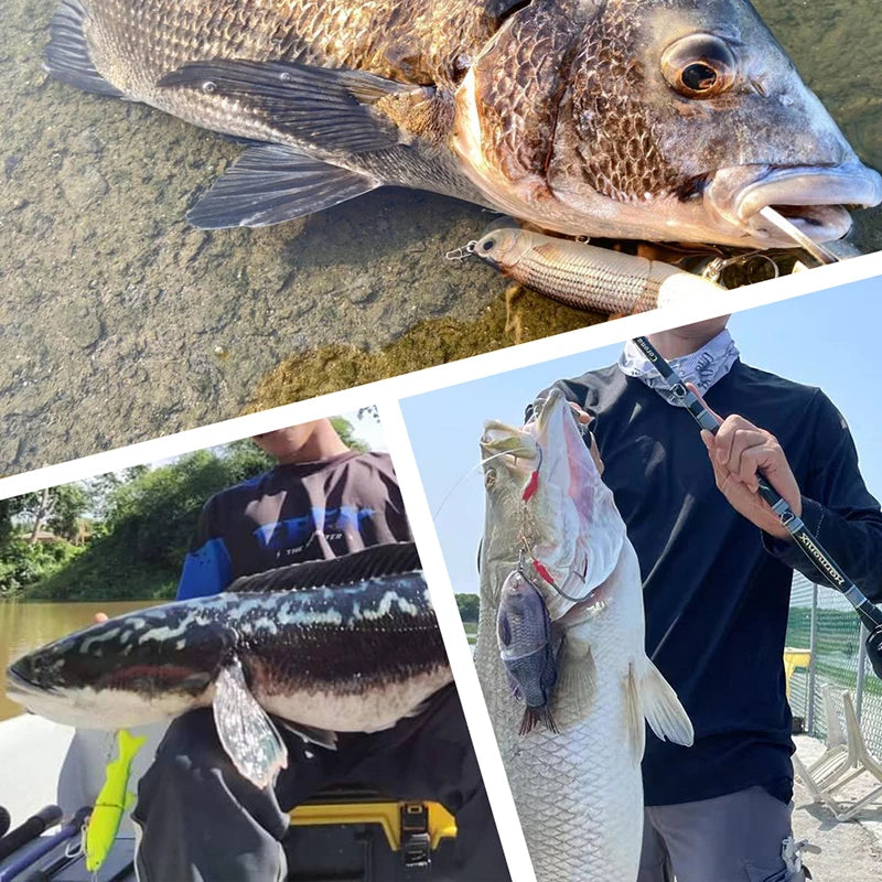 Automatic Swimbait Electric Robotic Fishing Lure 4-Segement Auto Multi Jointed Bait USB Rechargeable Wobbler Pesca Accessories
