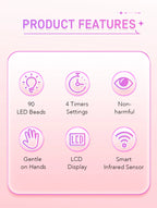 DianaBeauty UV Nail Lamp Portable Nail Dryer with Touch Screen Professional Manicure Lamp with Smart Sensor and Handle Nail Tool