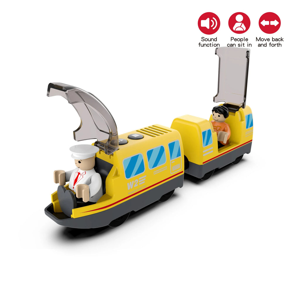 Kids Electric Train Set Locomotive Magnetic Train Car Diecast Slot Toy Fit for Wooden Train Railway Track Toys for Children Gift