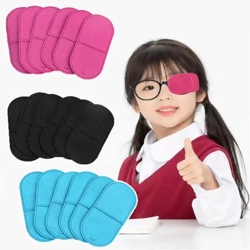 6PCS Eye Patch Kawaii Cute Diy Daily Use Amblyopia Eyeglasses Patches Eyeshade Kid Strabismus Treatment Vision Care For Girl