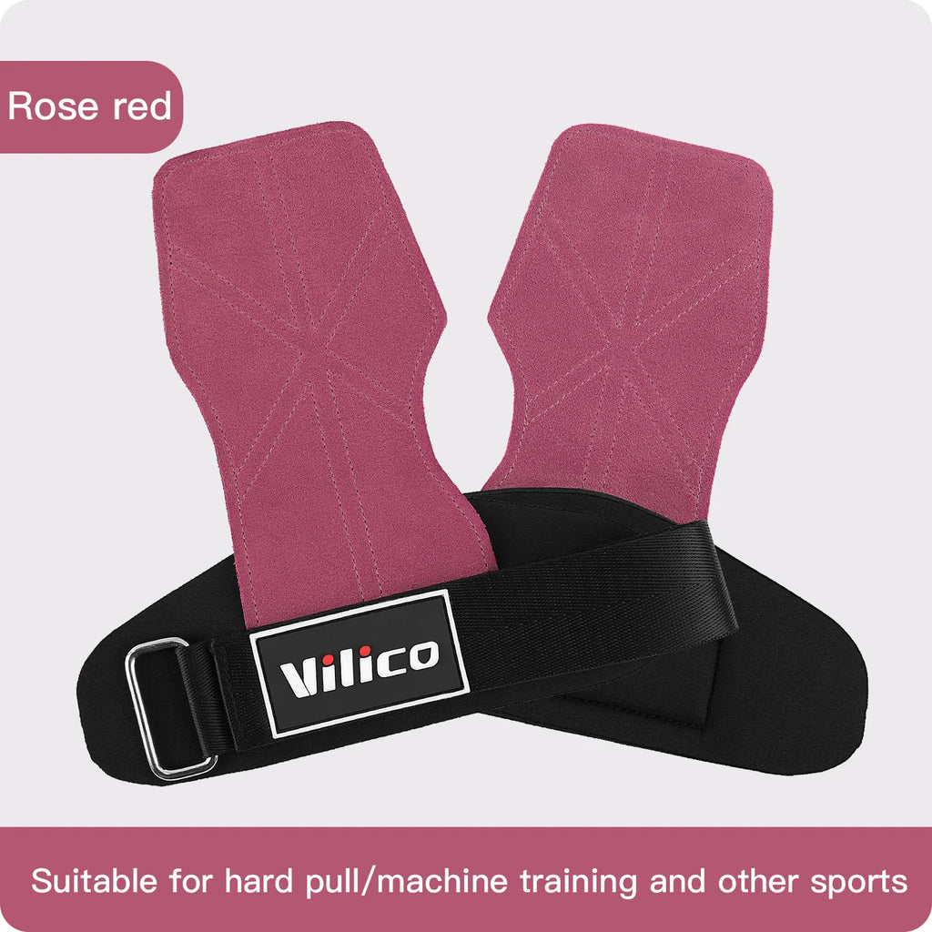 2Pcs Gym Gloves Fitness Hand Palm Protection Equipment Anti Slip Wear-resistant Wrist Protection Hard Pull Grip Strength Gloves