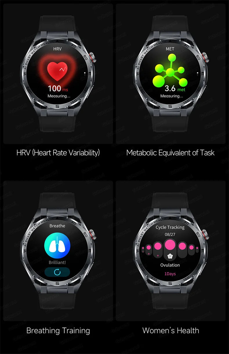 ECG High-end Health Smart Watch Men Blood pressure lipids bloodoxygen Body analysis Uric acid Health Tracker Smartwatch Men lady