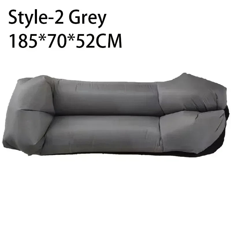 Outdoor Portable Inflatable Sofa Beach Lazy Air Sofa Folding Sleeping Bag Oxford Cloth Camping Furniture 190x70cm