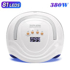 380W UV LED Lamp for Nail  84 LEDs Nail Dryer with Auto Sensor Quick-drying Manicure Lamp for Curing Nail Polish Nail Art Tools