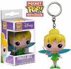 New FUNKO Keychains Disney Demona Princess Bella Ariel Alice Anna Elsa Bell Jack Sally stitch Action Figure Toys Ornaments