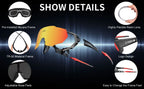 X-TIGER Cycling Glasses Polarized Glasses Bike Eyewear Sports Men's Photochromic Sunglasses MTB Road Bicycle Goggles 3/5 Lens