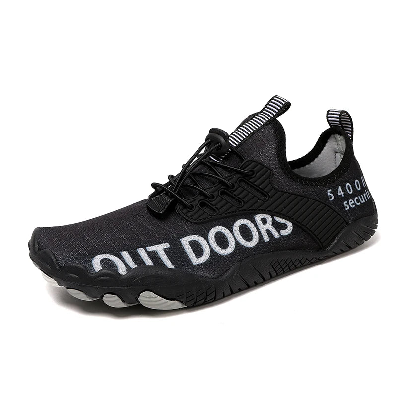 Men Water Sports Shoes Quick Dry Non-Slip Five Finger Shoes Outdoor Wading Swimming Barefoot Aqua Shoes Lightweight Sneakers