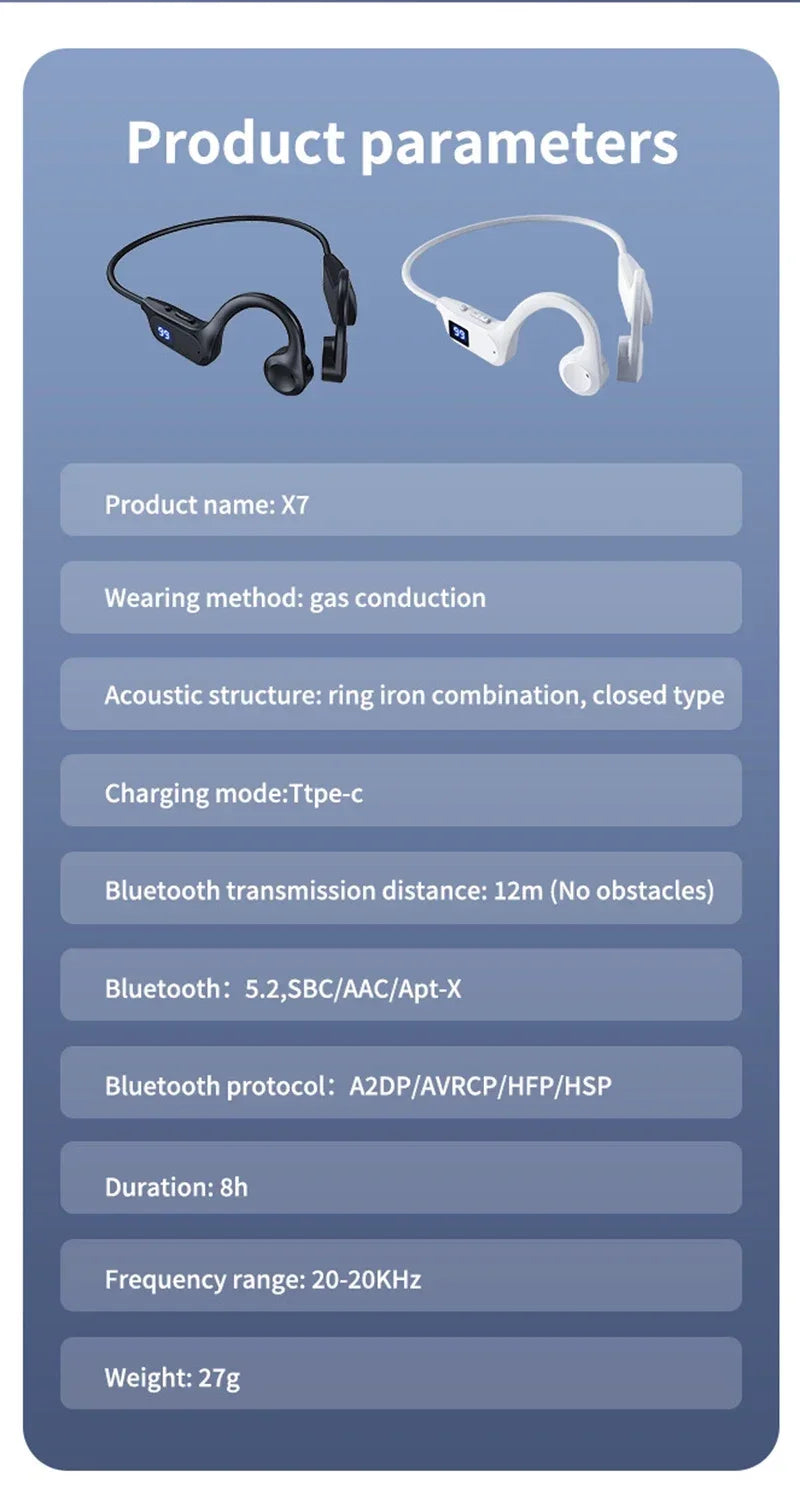 OnePlus Wireless Bone Conduction Headphones Bluetooth  Earphone Sport Swimming Bluetooth Compatible Headphone Hand-free With Mic