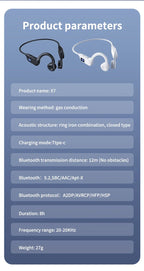 OnePlus Wireless Bone Conduction Headphones Bluetooth  Earphone Sport Swimming Bluetooth Compatible Headphone Hand-free With Mic
