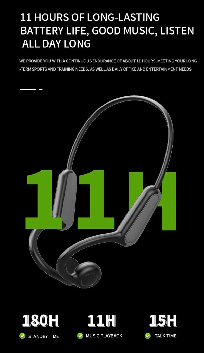 Lenovo New Real Bone Conduction Sport Headphone Wireless Earphone Bluetooth-compatible Headset Hands-free With Mic For Running