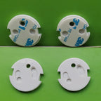 White Electrical Safety Socket Protective Covers Baby Care Clear Anti-electric Shock Infant Plug Power Outlet Guard Protection
