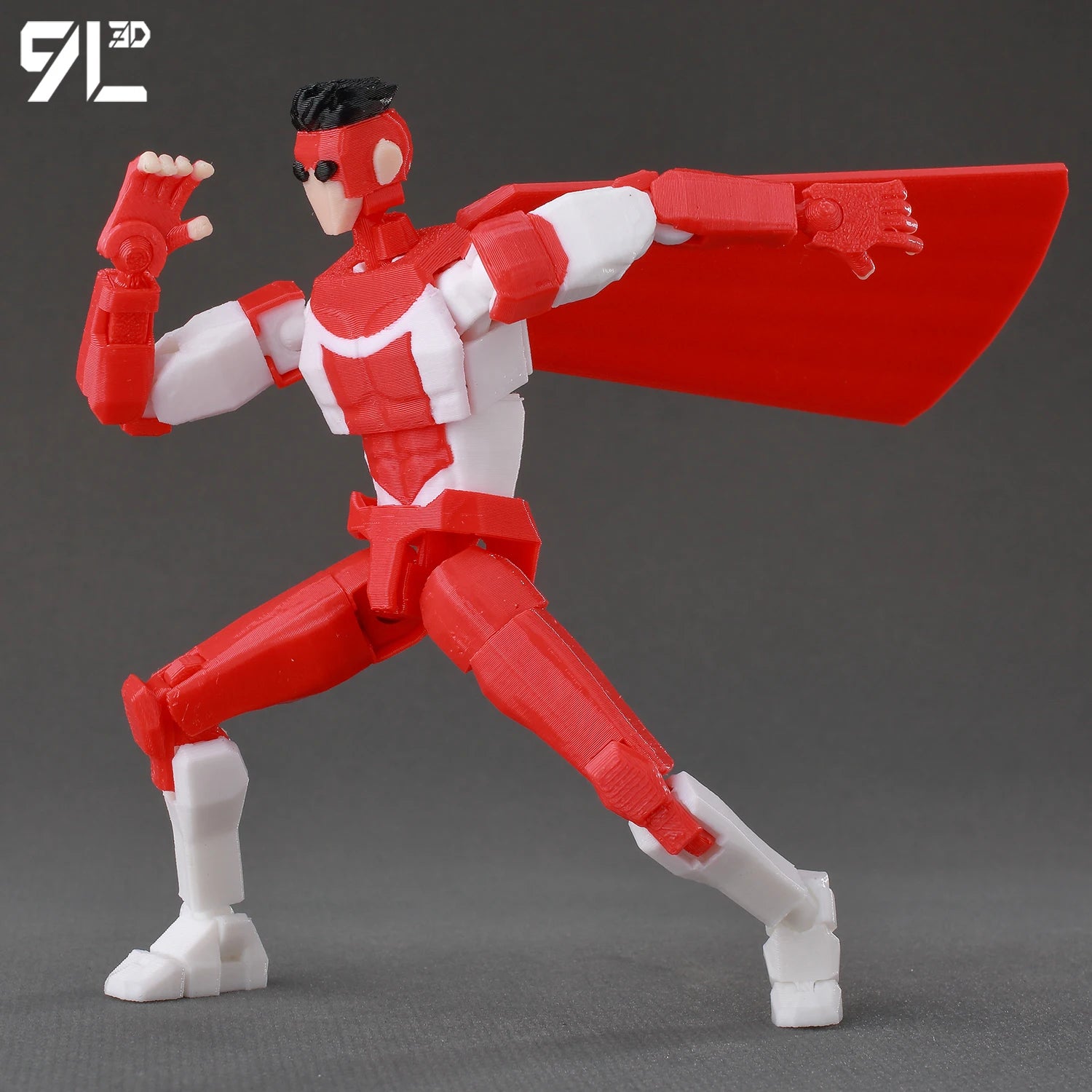 9L3D Superhero Team Invincible Boy Heroes Action Figure Lucky13 Dummy13 Multi-Colored T13 Multi-Jointed Collectible Toys Titan13