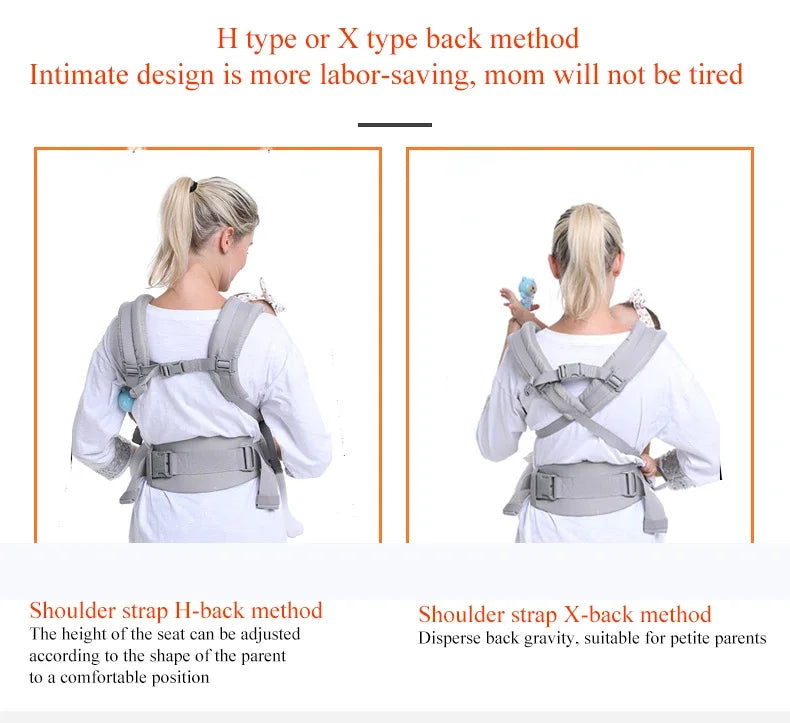 Egobaby Omni Breeze Baby Carrier All Carry Positions Breathable Mesh with Enhanced Lumbar Support & Airflow (7-45 Lb)