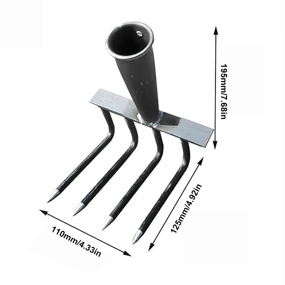 Weeding Hoe Rake 4/7/9/12 Teeth Farm Tool Weeding Scarifier Artifact Agricultural Nail Harrow Carbon Steel Garden Weeding Tools
