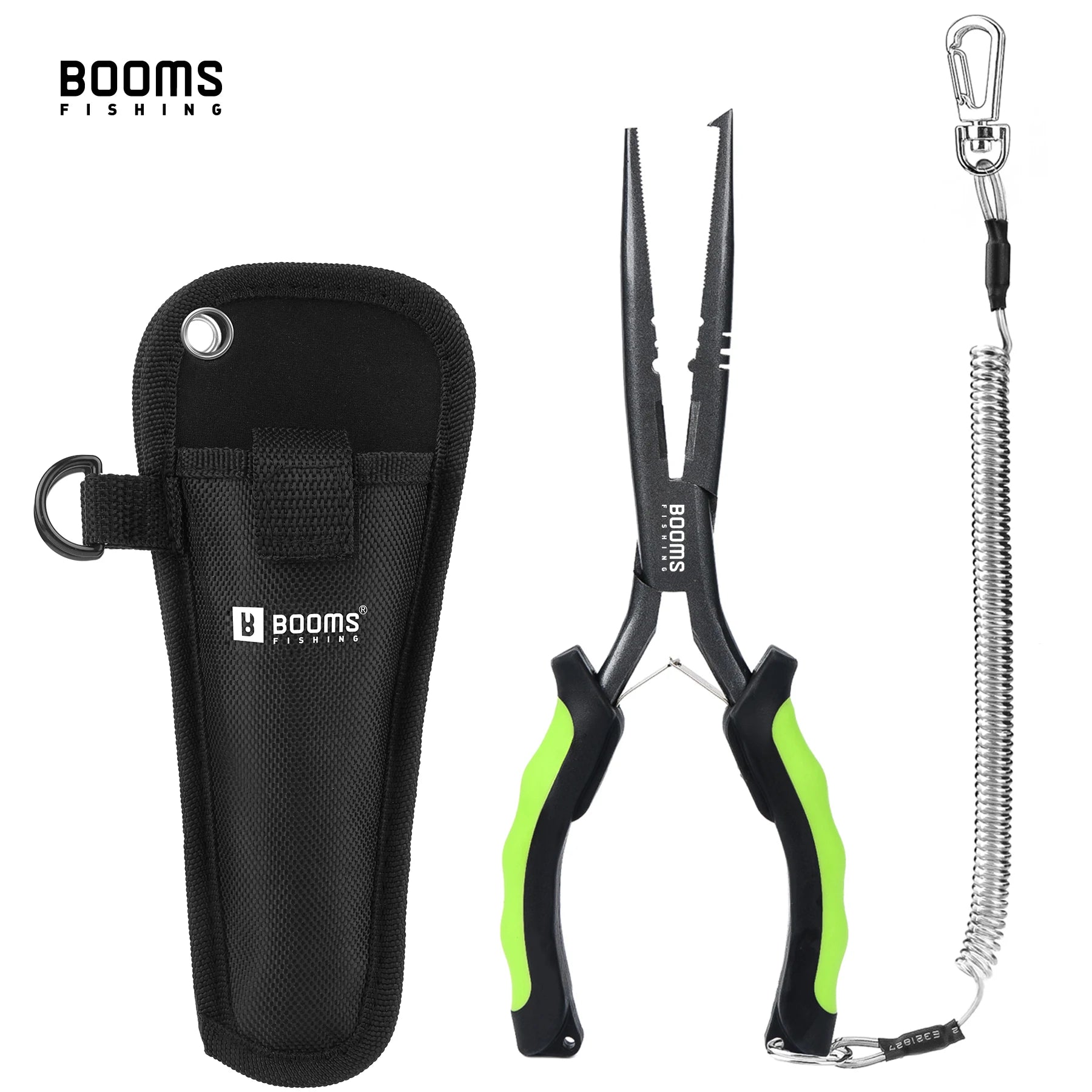 Booms Fishing F03 Fisherman's Fishing Pliers 23cm Long Nose Hook Remover Tool Stainless Steel Line Cutter Scissors Fishing Tongs Main image