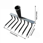 Weeding Hoe Rake 4/7/9/12 Teeth Farm Tool Weeding Scarifier Artifact Agricultural Nail Harrow Carbon Steel Garden Weeding Tools