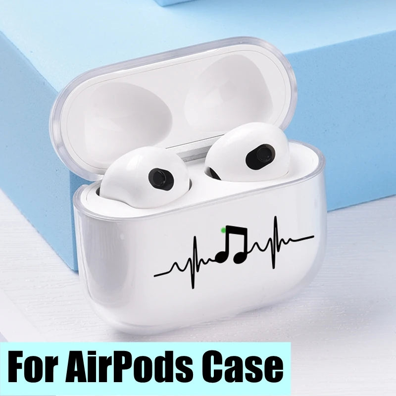 Hard Plastic Case for AirPods Pro 2 USB C Case for airpods 3 2 1 Case Transparent Cover for airpod pro 3 funda Air Pods 3 Coque Main image