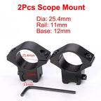 2PCS Hunting Rifle Scope Mount Ring for Dia 25.4mm 30mm 35m Tactical Scope Flashlight 11mm 20mm Picatinny Rail Mount Accessories