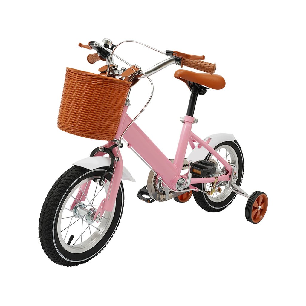 12 Inch Children's Bicycle w/Training Wheel for 2-4 Year-Old Boys and Girls, Height Adjustable Kids Bike Load Bearing 40kg