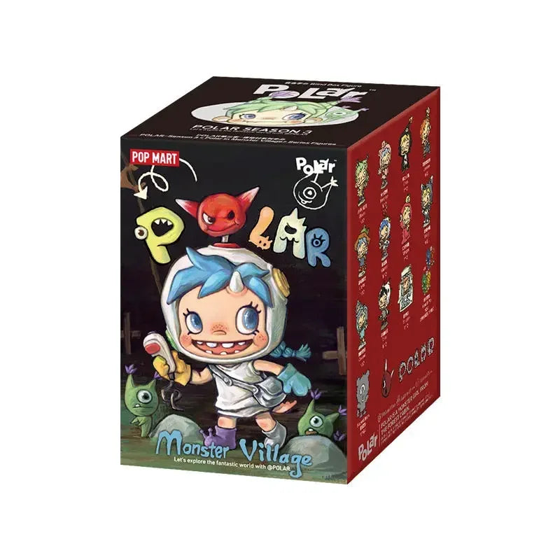 POP MART POLAR Monster Village Series Blind Box - Cute Anime Figure Ornaments Mystery Gift Doll - Original Toys for Collectors