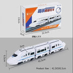 Kids DIY Simulation High Speed Railway Train Toy Electric Sound Light Model Train Track Set Toys for Children's Birthday Gift