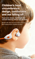 Air Conduction Stereo Headphones Kids Open Ear Bluetooth6.0 Earphones  Wireless Learning Noise Reduction Music Headset Earhook