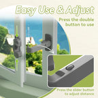 Updated Baby Window Safety Lock, Childproof Window Restrictor for UPVC, Adjustable Winodw Guard for Wooden, Metal Frames