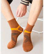 3 Pairs Men's Socks Hiking Black Sports Basketball Socks Casual Soft Running Summer Absorb Sweat Breathable Male Sokken Gifts