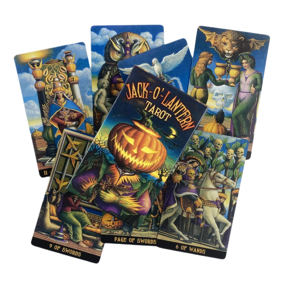 Jack-O'-Lantern Tarot Cards A 78 Deck Oracle English Visions Divination Edition Borad Playing Games