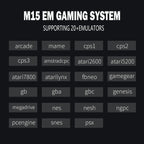 4K 64G Retro Game Console: M15 Game Stick with 40000+ Classic Arcade Games, Dual Wireless Controllers 2-Player TV System