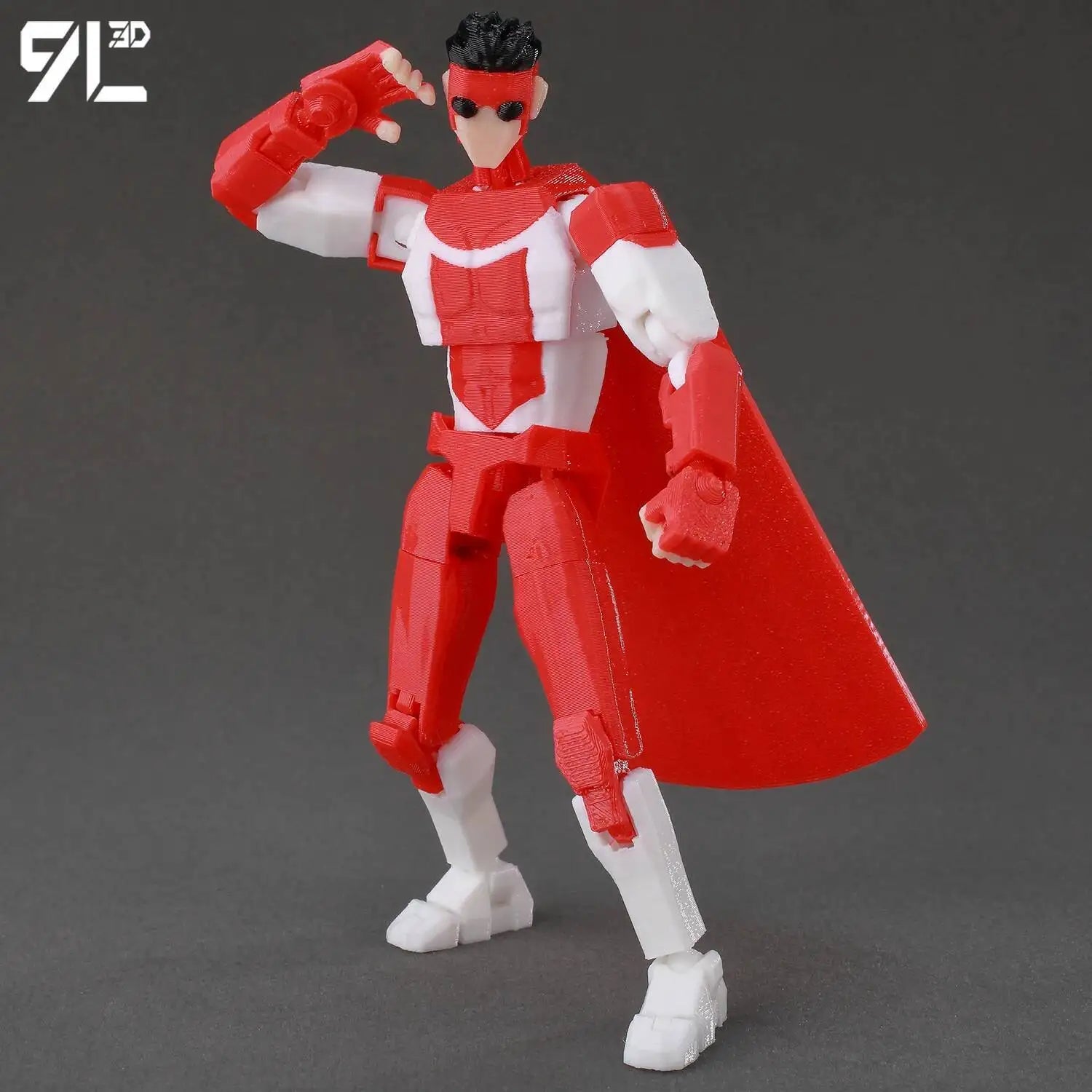 9L3D Lucky 13 Invincible Boy Conquer Omni Action Figure 3D Printed Anime Model Multi-Jointed Poseable Collectible Toy Gift Fan
