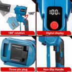 ONEVAN 2IN1 Brushless Electric Turbo Blower 38000RPM Cordless Handheld Dust Leaf Blowing Power Tool For Makita 18V Battery Pin