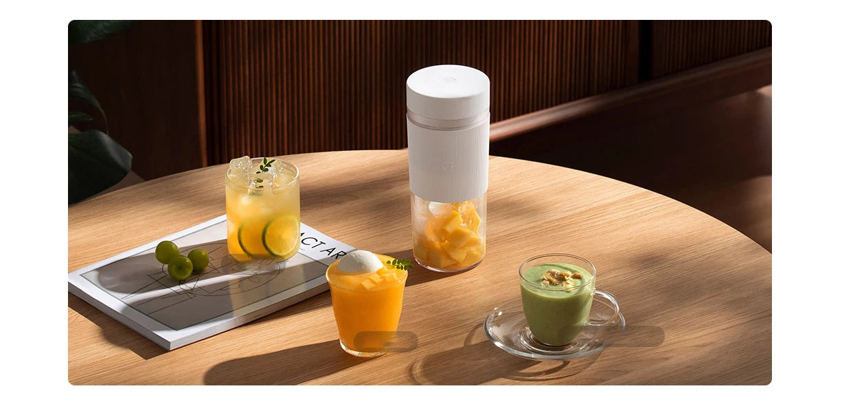 MIJIA Portable Blender 2,40S Quickly Squeeze Juice,19500 rpm,300ML Capacity Mixer Juicer Machine,PCTG Cup Body Blenders