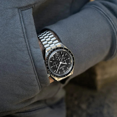 New PAGANI DESIGN Moon Men Watch Retro Luxury Quartz Watches For Men Stainless steel Sport waterproof Chronograph Man+With BOX