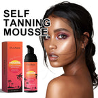 Self-Tanning Cream Mousse Waterproof Lasting Beach Outdoor Sunless Sunbathing Create Charming Bronzer Enhancer Tanner Skin Care