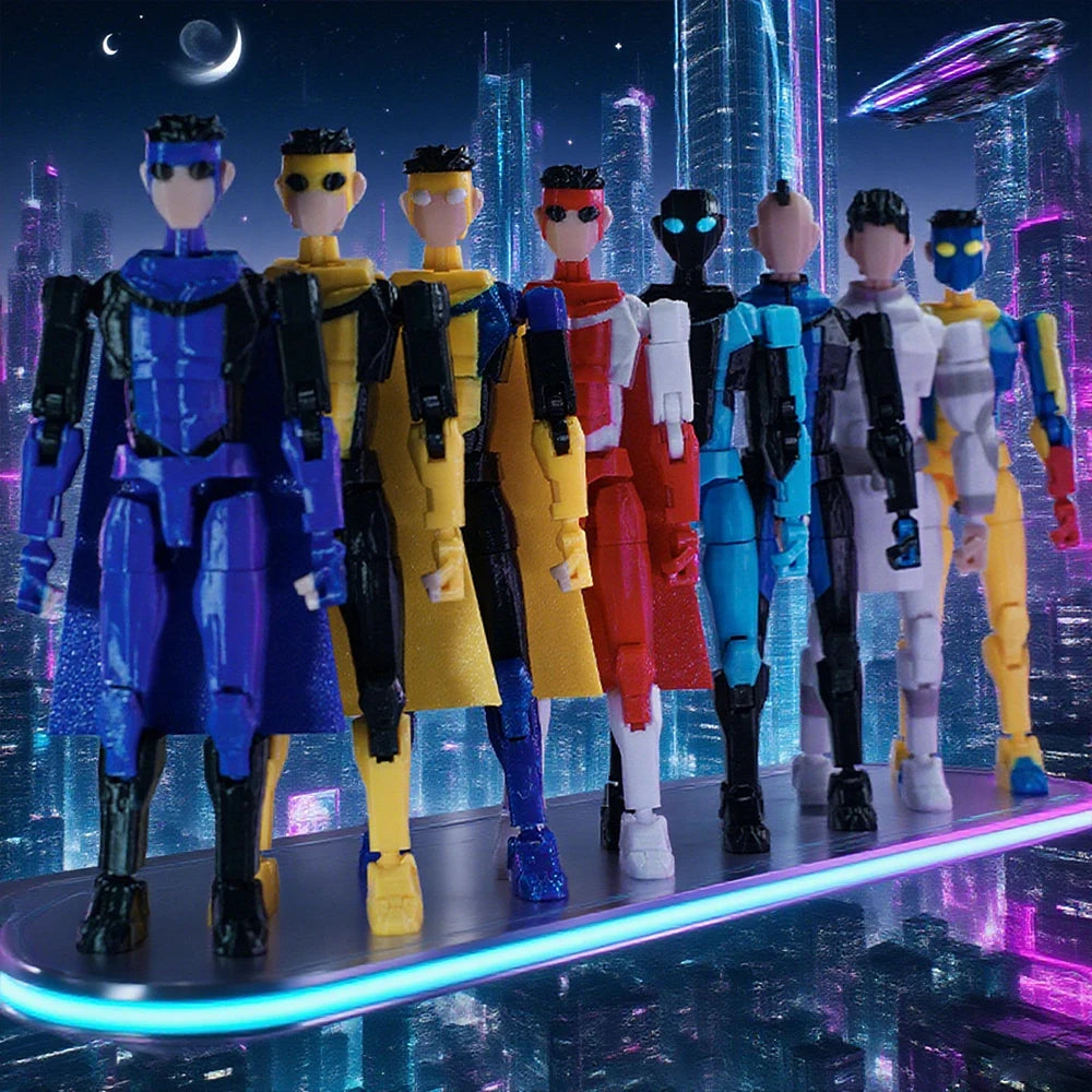 3D Printed Invincible Toys Action Figures Anime Model Lucky Dummy 13 Superheroes Mark Thragg Multi-Jointed Toy Ornaments Gifts
