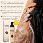 Ouhoe 100ml Sunless Self Tanning Mousse QuickDry Bronze Bronzer Natural Looking Tan for Face and Body Waterproof Outdoor Formula